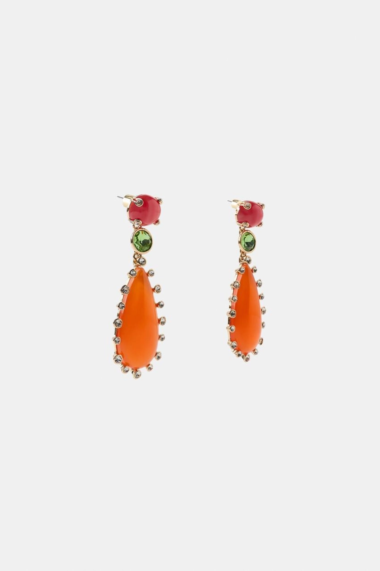 СЕРЬГИ «КАПЛИ» СО СТРАЗАМИ