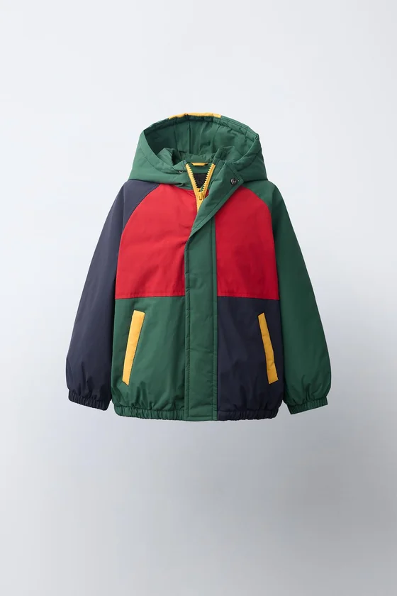 СТЕГАНАЯ КУРТКА COLORBLOCK WATER REPELLENT