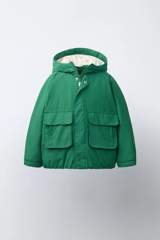 ПАРКА WATER REPELLENT С КОНТРАСТНЫМИ ДЕТАЛЯМИ