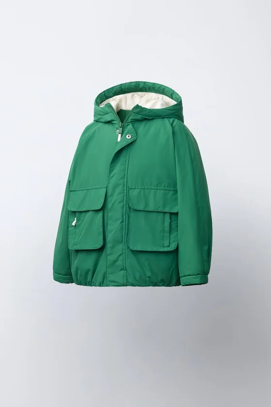 ПАРКА WATER REPELLENT С КОНТРАСТНЫМИ ДЕТАЛЯМИ