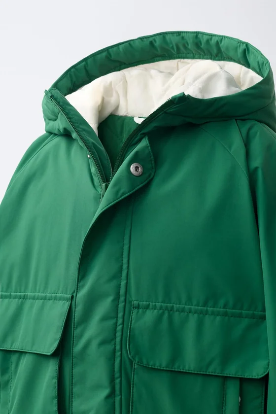 ПАРКА WATER REPELLENT С КОНТРАСТНЫМИ ДЕТАЛЯМИ