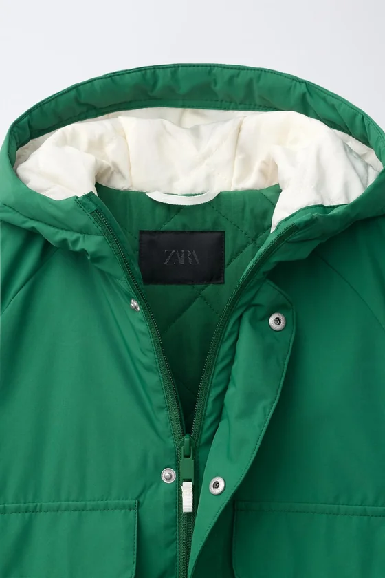 ПАРКА WATER REPELLENT С КОНТРАСТНЫМИ ДЕТАЛЯМИ