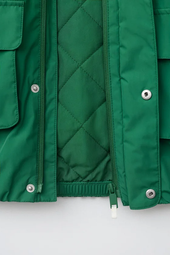 ПАРКА WATER REPELLENT С КОНТРАСТНЫМИ ДЕТАЛЯМИ