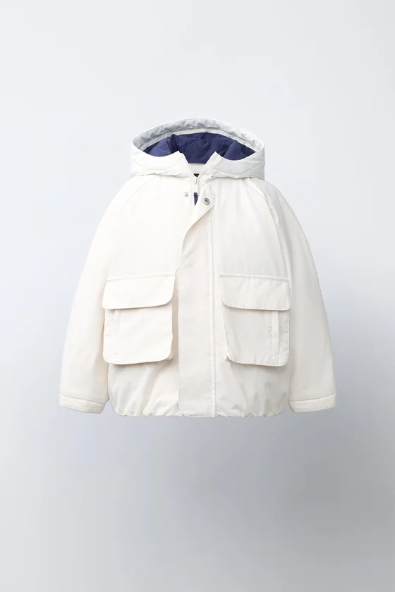 ПАРКА С КОНТРАСТНЫМИ ДЕТАЛЯМИ WATER REPELLENT
