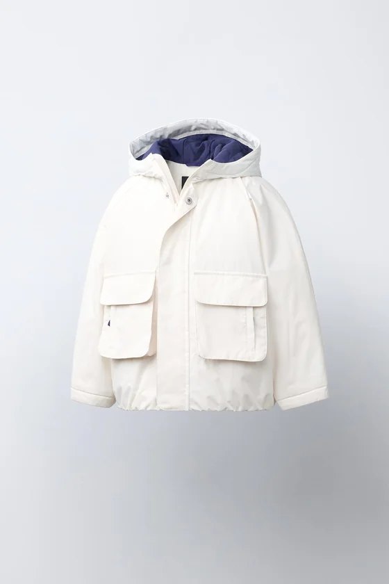 ПАРКА С КОНТРАСТНЫМИ ДЕТАЛЯМИ WATER REPELLENT