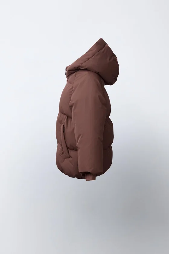 СТЕГАНАЯ КУРТКА С КАПЮШОНОМ WATER REPELLENT