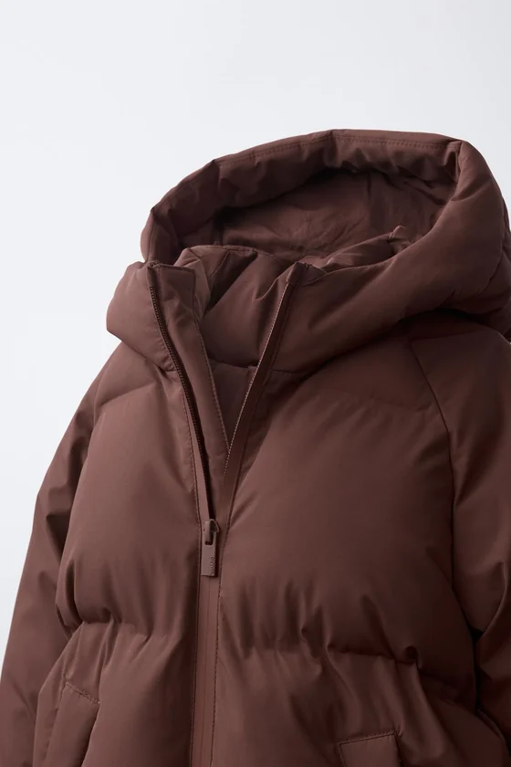 СТЕГАНАЯ КУРТКА С КАПЮШОНОМ WATER REPELLENT