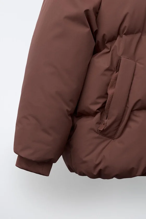 СТЕГАНАЯ КУРТКА С КАПЮШОНОМ WATER REPELLENT