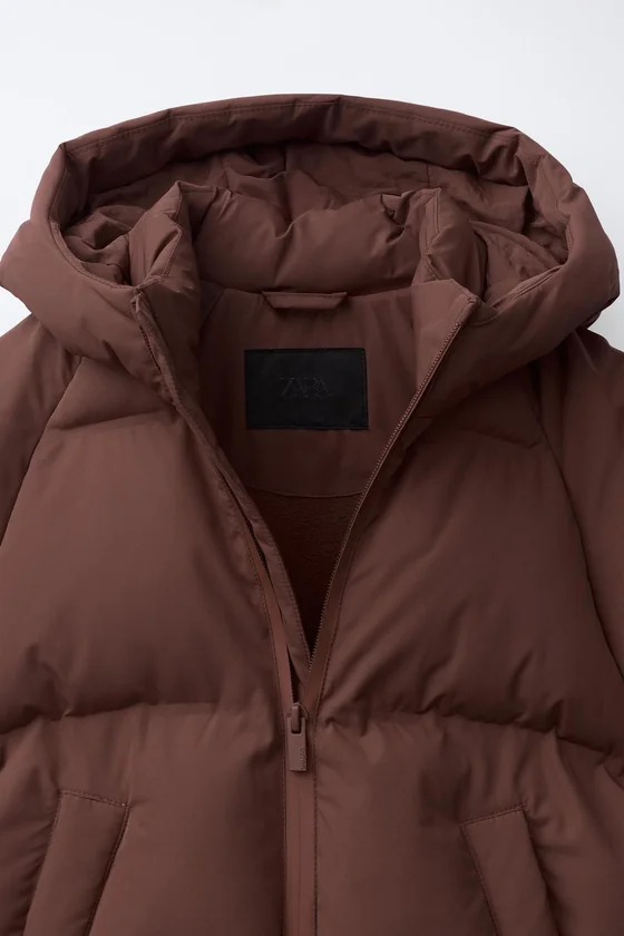 СТЕГАНАЯ КУРТКА С КАПЮШОНОМ WATER REPELLENT