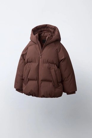 Стеганая куртка с капюшоном Water Repellent- Заказать в России