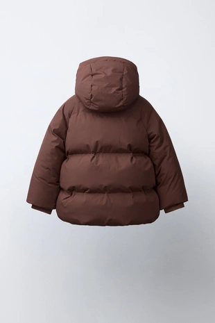 Стеганая куртка с капюшоном Water Repellent- Заказать в России