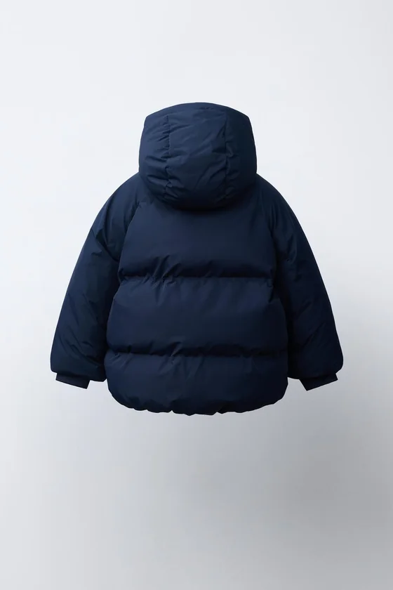 СТЕГАНОЕ ПАЛЬТО С КАПЮШОНОМ WATER REPELLENT