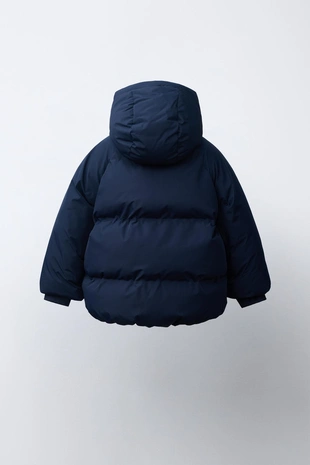 Стеганое пальто с капюшоном Water Repellent- Заказать в России