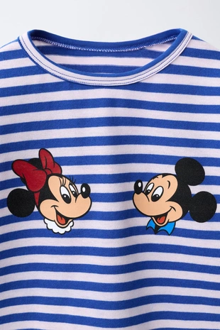Футболка в полоску «микки и минни маус» ©Disney- Заказать в России