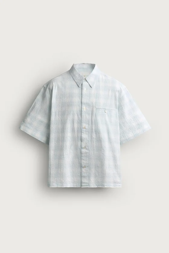 ДЖИНСОВАЯ РУБАШКА RELAXED FIT В КЛЕТКУ