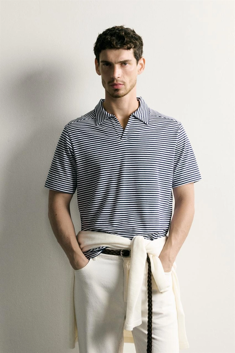 ПОЛОСАТОЕ ПОЛО СВОБОДНОГО КРОЯ