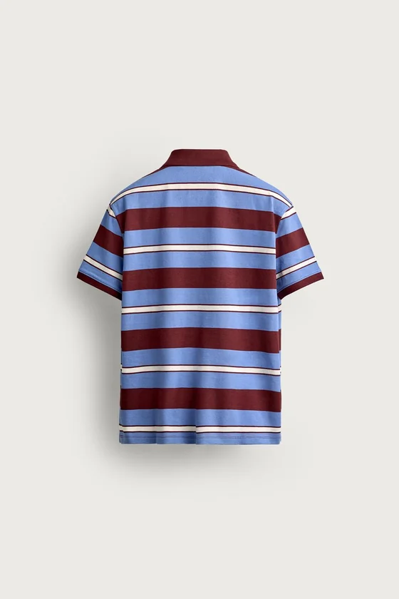 ПОЛО REGULAR FIT В ПОЛОСКУ ИЗ ТКАНИ ПИКЕ
