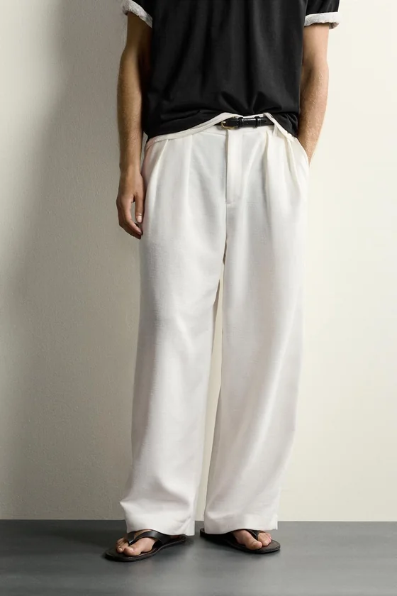 БРЮКИ RELAXED FIT СО СКЛАДКАМИ