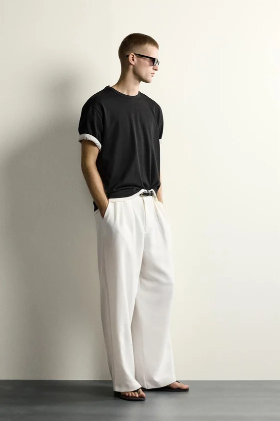 БРЮКИ RELAXED FIT СО СКЛАДКАМИ
