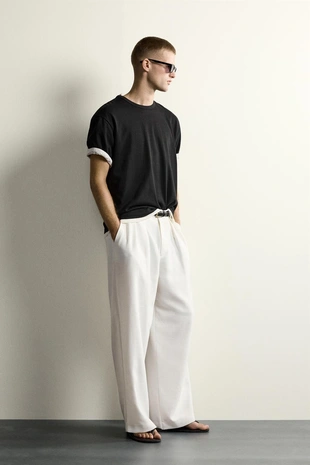 Брюки Relaxed Fit со складками