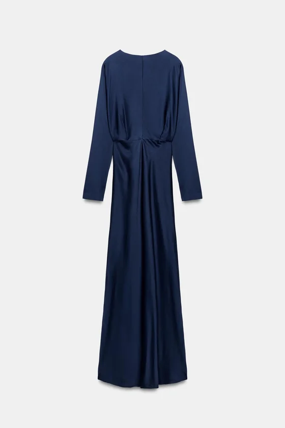 ДЛИННОЕ АТЛАСНОЕ ПЛАТЬЕ коллекция Zara «ZW»