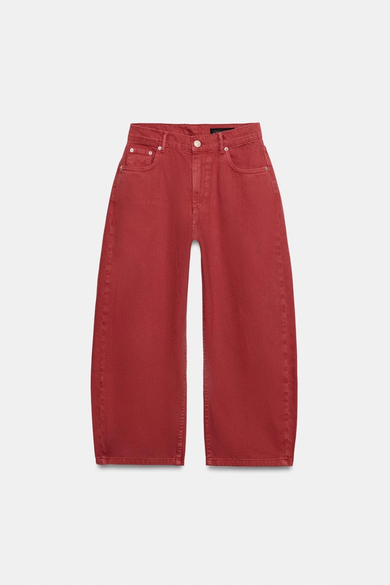 ДЖИНСЫ КАПРИ баллон СО СРЕДНЕЙ ПОСАДКОЙ — коллекция Zara «ZW»
