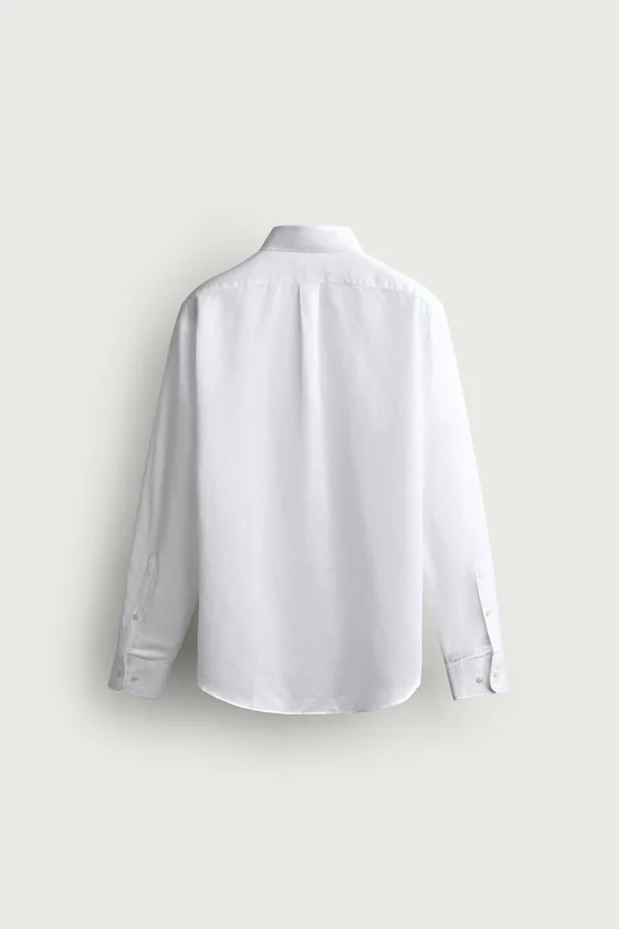 РУБАШКА REGULAR FIT ИЗ ХЛОПКА И ЛЬНА