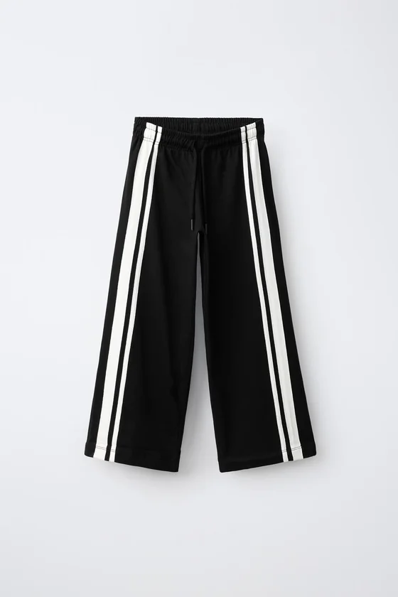 БРЮКИ WIDE LEG С ЛАМПАСАМИ