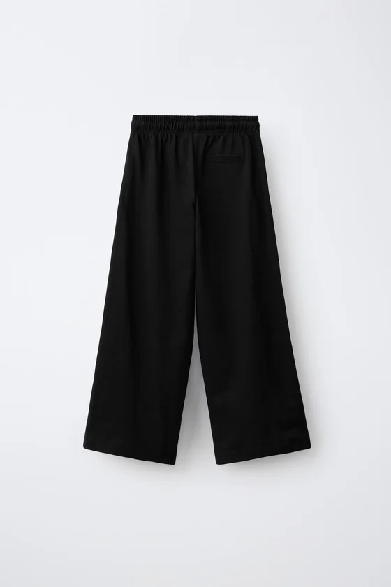 БРЮКИ WIDE LEG С ЛАМПАСАМИ