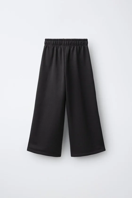 ТРИКОТАЖНЫЕ БРЮКИ WIDE-LEG С ПРИНТОМ