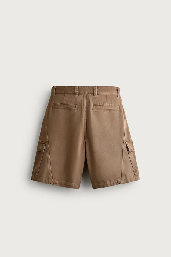ШОРТЫ КАРГО RELAXED FIT СО ШВАМИ