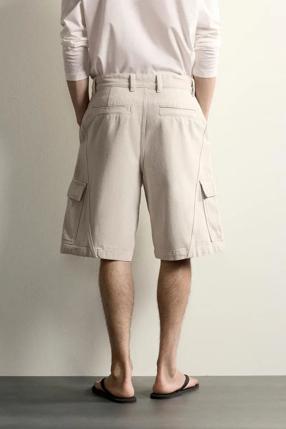 ШОРТЫ КАРГО RELAXED FIT СО ШВАМИ