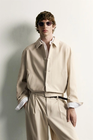 Струящаяся куртка-рубашка Boxy Fit