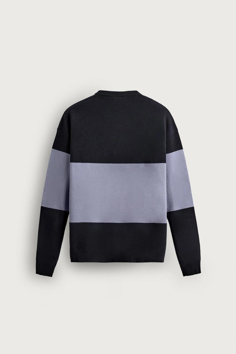 СВИТЕР СВОБОДНОГО КРОЯ В СТИЛЕ COLOR BLOCK