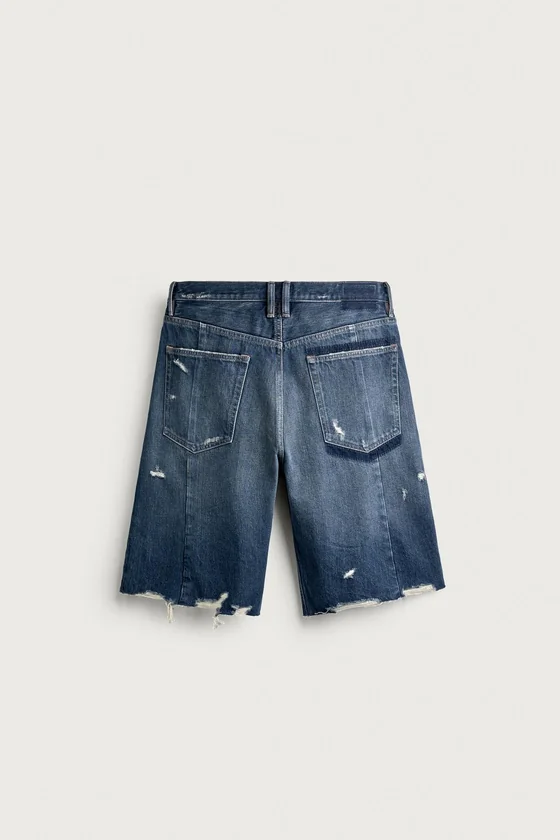 ДЖИНСОВЫЕ ШОРТЫ BAGGY FIT СО ШВАМИ