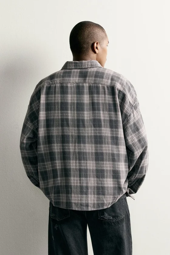 РУБАШКА BOXY FIT В КЛЕТКУ