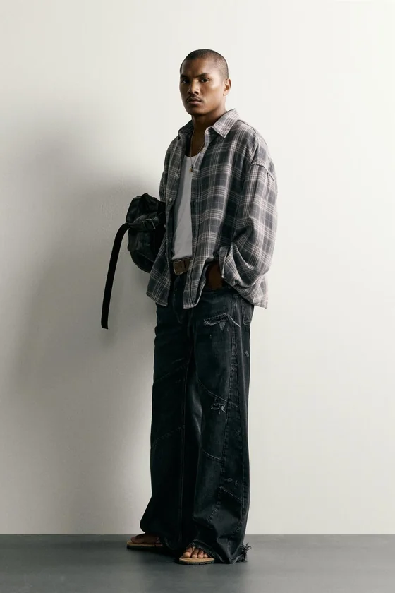 РУБАШКА BOXY FIT В КЛЕТКУ