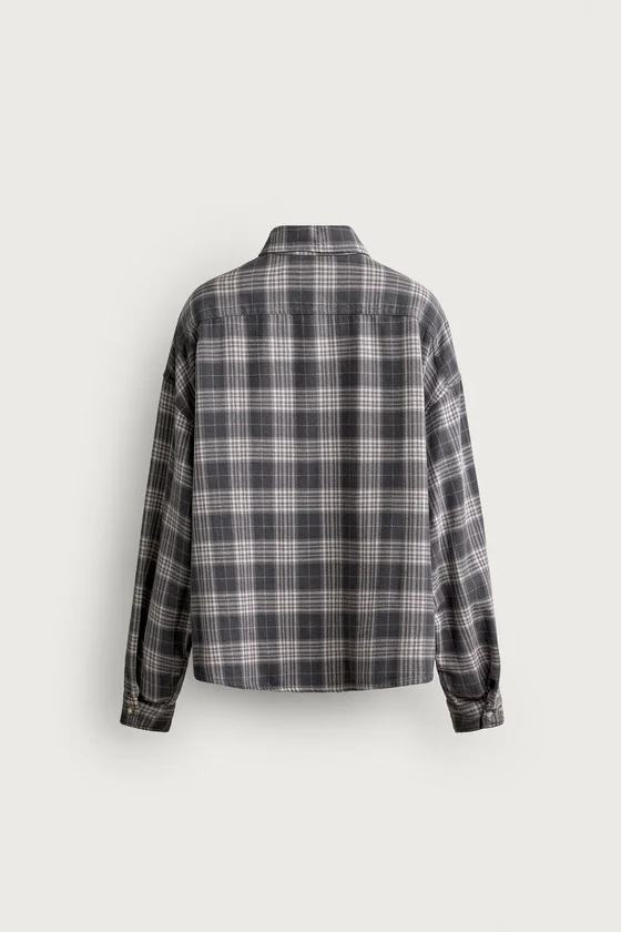 РУБАШКА BOXY FIT В КЛЕТКУ