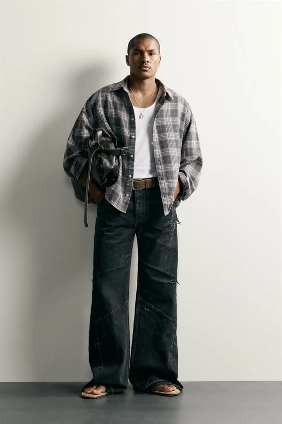 РУБАШКА BOXY FIT В КЛЕТКУ
