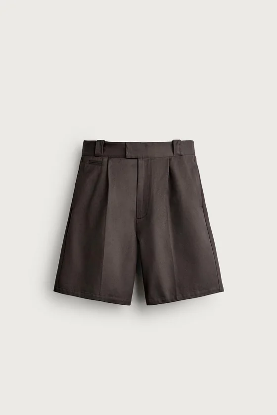 ШОРТЫ RELAXED FIT СО СКЛАДКАМИ