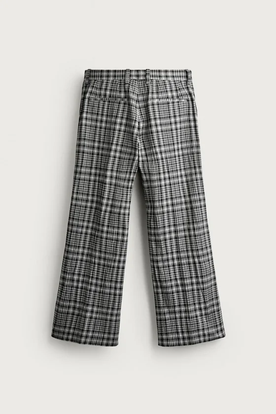 БРЮКИ FLARE FIT В КЛЕТКУ