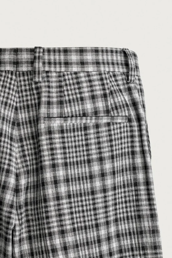 БРЮКИ FLARE FIT В КЛЕТКУ