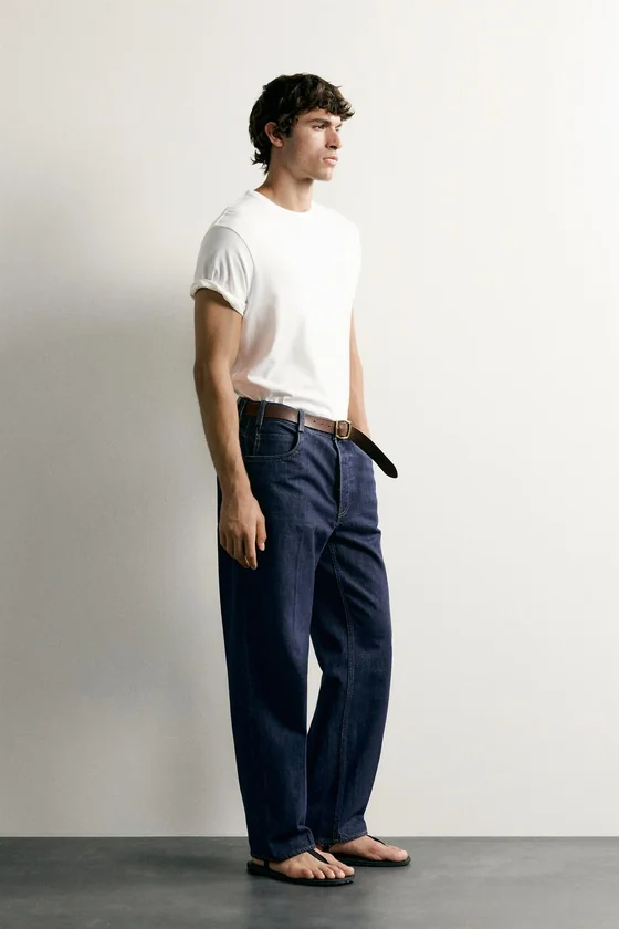 ДЖИНСЫ RELAXED FIT СО СТРЕЛКАМИ