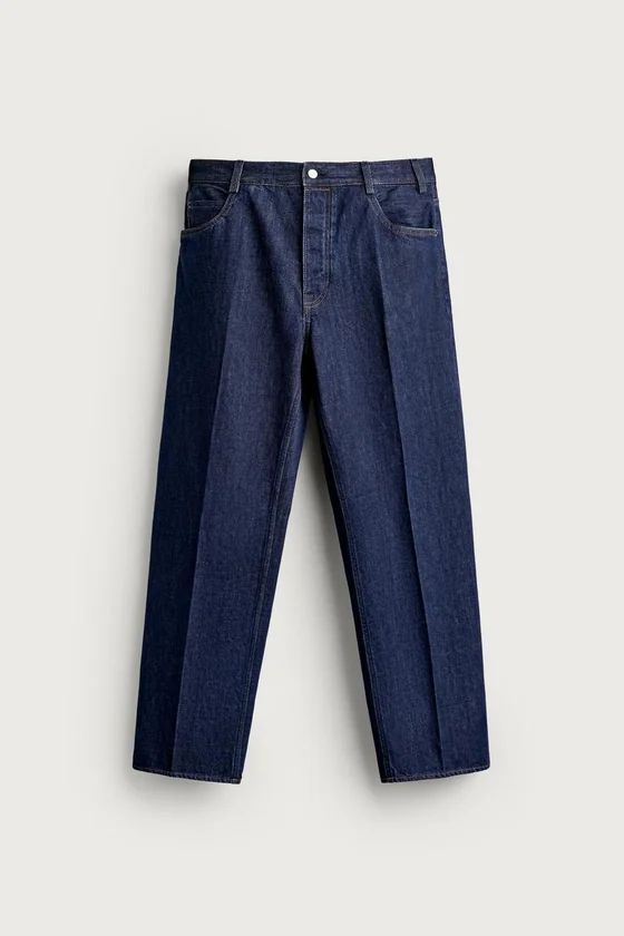 ДЖИНСЫ RELAXED FIT СО СТРЕЛКАМИ