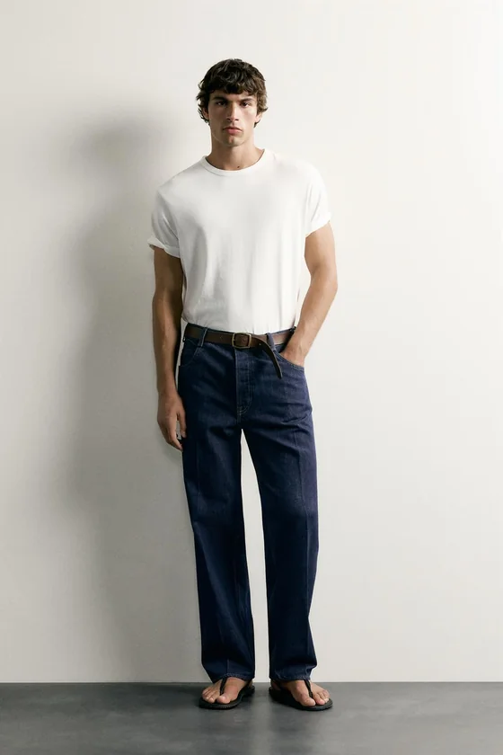 ДЖИНСЫ RELAXED FIT СО СТРЕЛКАМИ