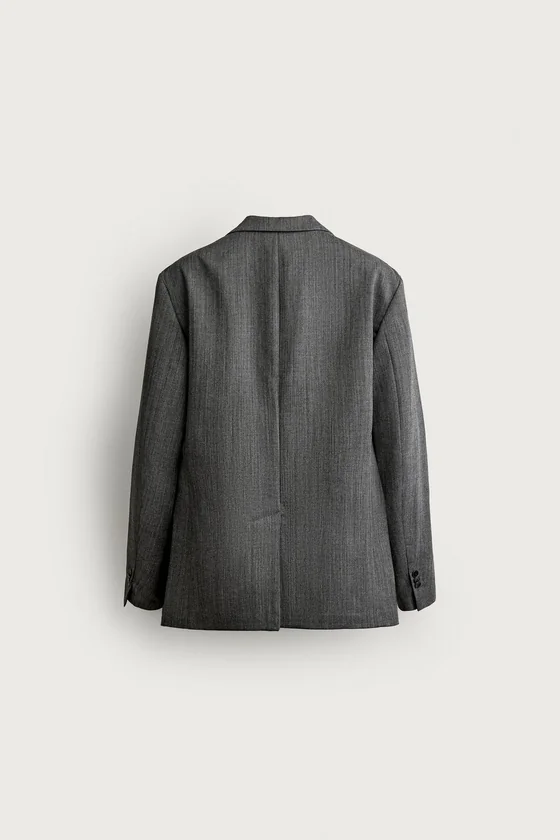 КОСТЮМНЫЙ БЛЕЙЗЕР RELAXED FIT ИЗ 100% ШЕРСТИ