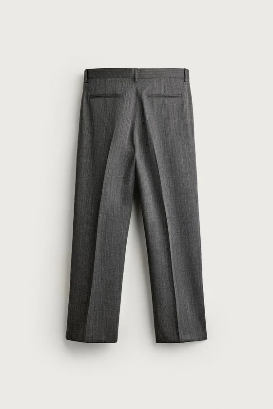 КОСТЮМНЫЕ БРЮКИ RELAXED FIT ИЗ 100% ШЕРСТИ