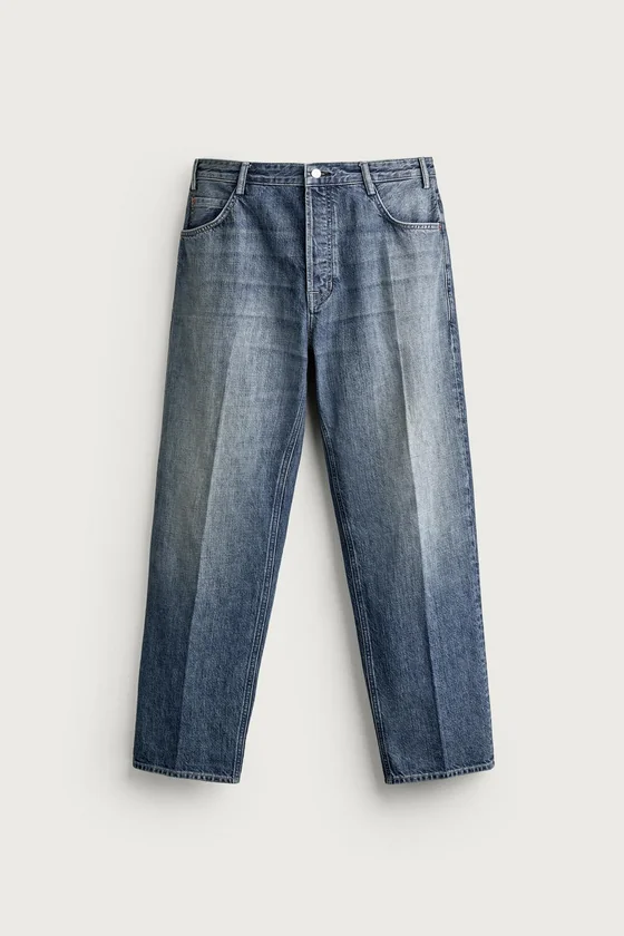 ДЖИНСЫ RELAXED FIT СО СТРЕЛКАМИ