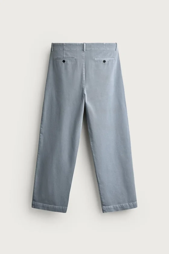 БРЮКИ ЧИНОС RELAXED FIT С ЭФФЕКТОМ ПОТЕРТОСТИ