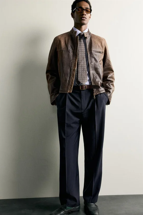 БРЮКИ RELAXED FIT СО СКЛАДКАМИ